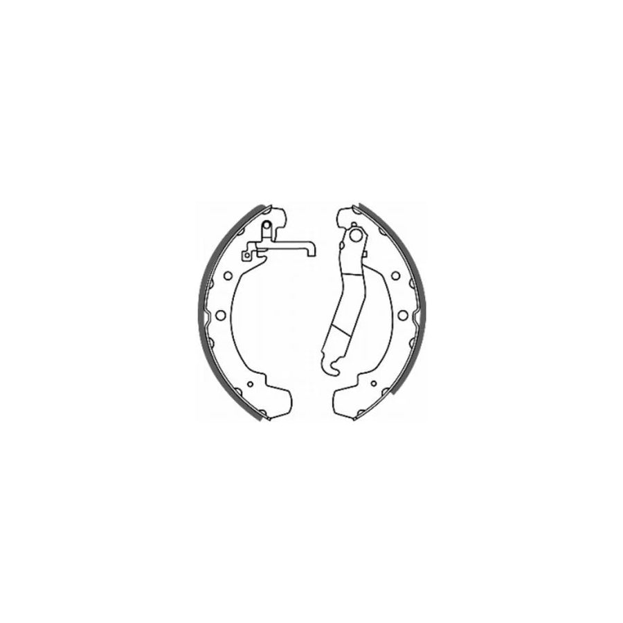 ABE C0W005ABE Brake Shoe Set for VW Lt