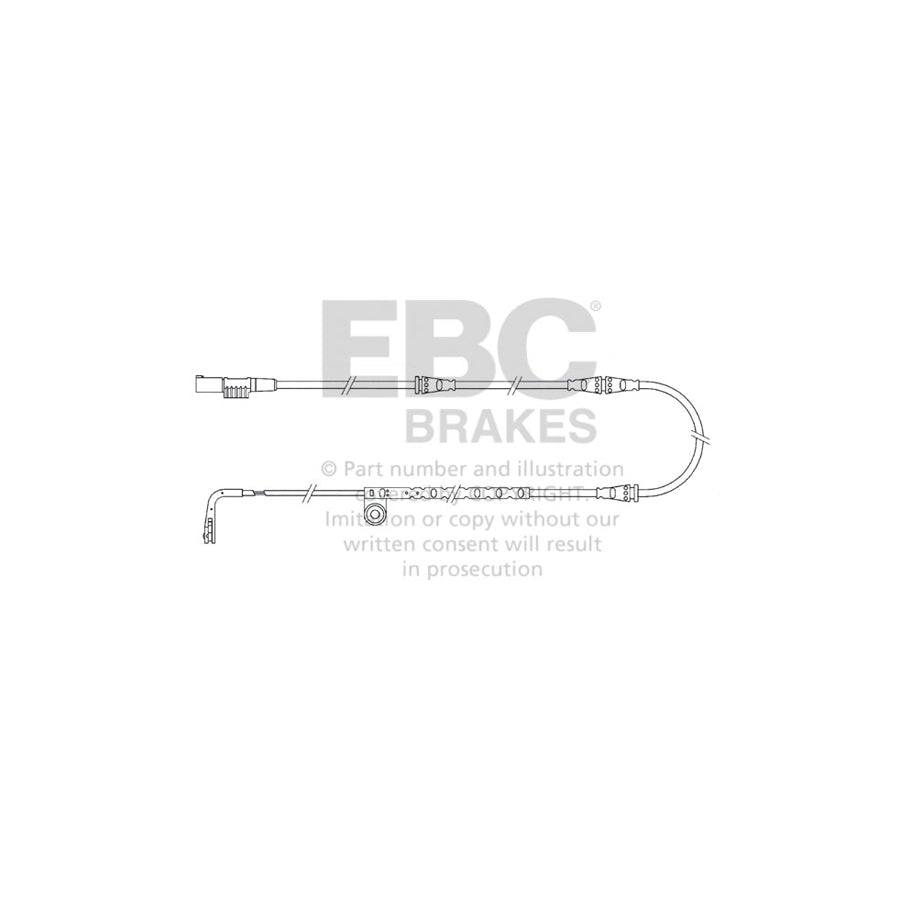 EBC EFA151 Land Rover Range Rover Sport Front Wear Leads - TRW Caliper 1 | ML Performance US Car Parts