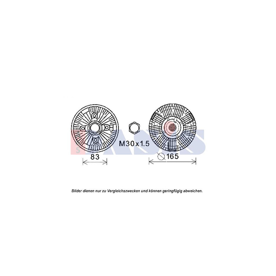 AKS Dasis 378036N Fan Clutch for Land Rover Defender