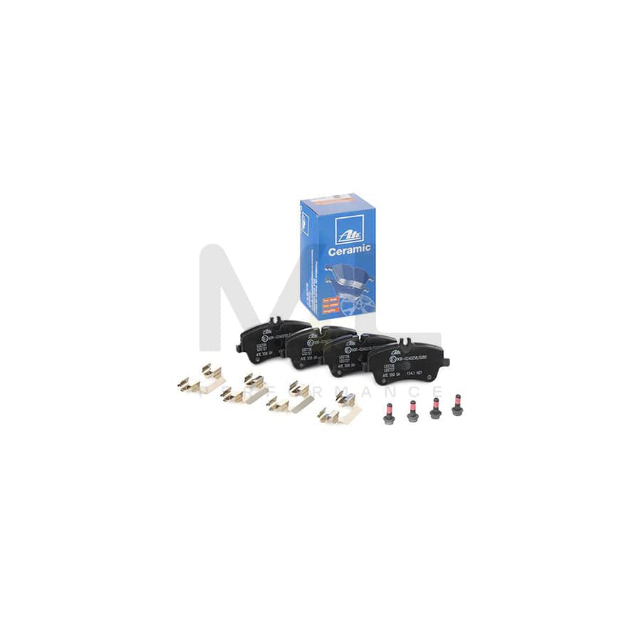 ATE Ceramic 13.0470-2727.2 Brake pad set excl. wear warning contact, prepared for wear indicator, with brake caliper screws, with accessories