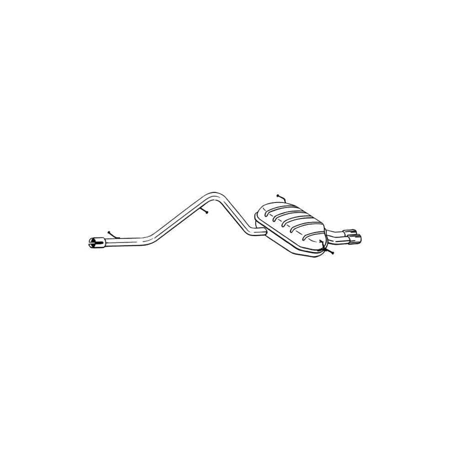 Bosal 285-271 Middle Silencer for Mitsubishi Lancer VI Saloon (Cj_, Cp_)