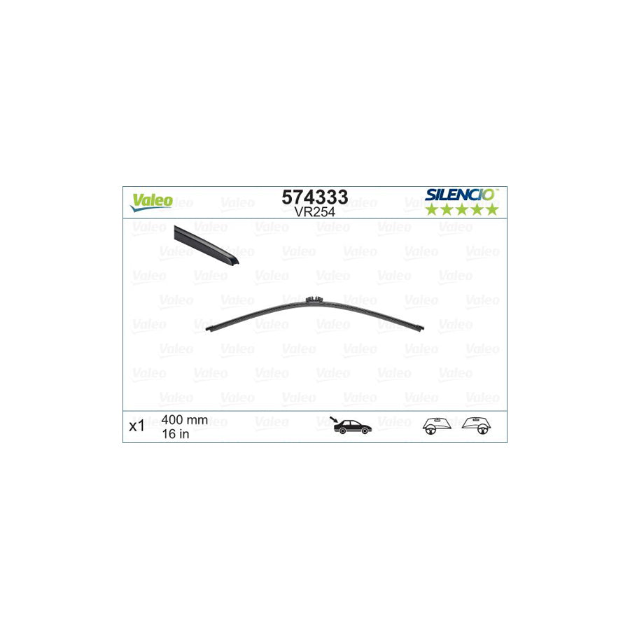 Valeo Silencio Rear, Silencio X.Trm 574333 Wiper Blade | ML Performance US Car Parts