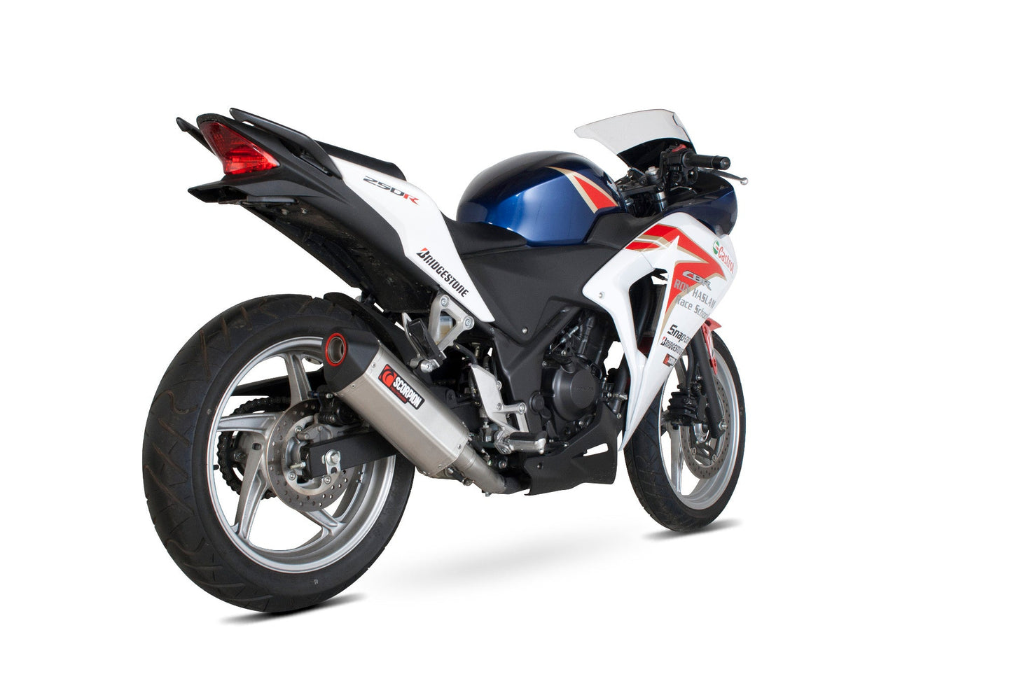 Scorpion RHA152SEO Honda CBR250 R Serket Parallel Slip-On - Brushed Stainless Steel Sleeve | ML Performance US US