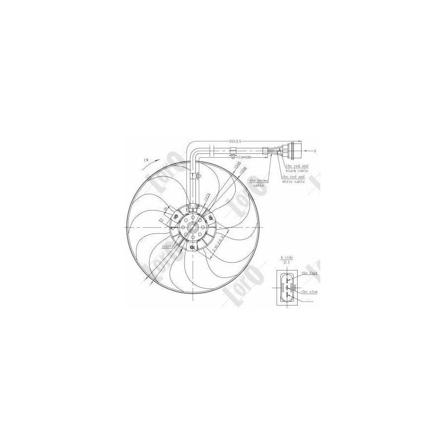 Abakus 0530140002 Fan, Radiator