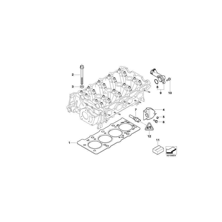 Genuine BMW 11121433950 E36 Cylinder Head Gasket Asbestos-Free 1,74mm (Inc. 318is, 318i & 318ti) | ML Performance US Car Parts