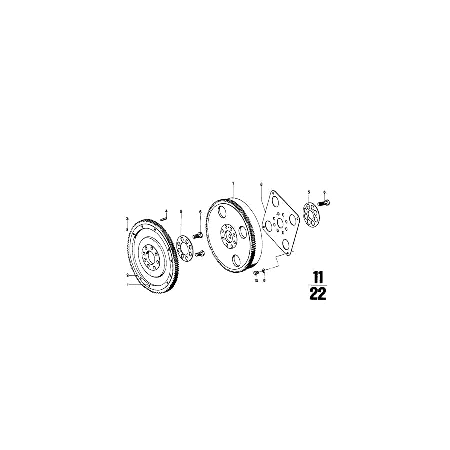 Genuine BMW 11220616131 Flywheel (Inc. 1800tiSA, 2002 & 2002ti) | ML Performance US Car Parts