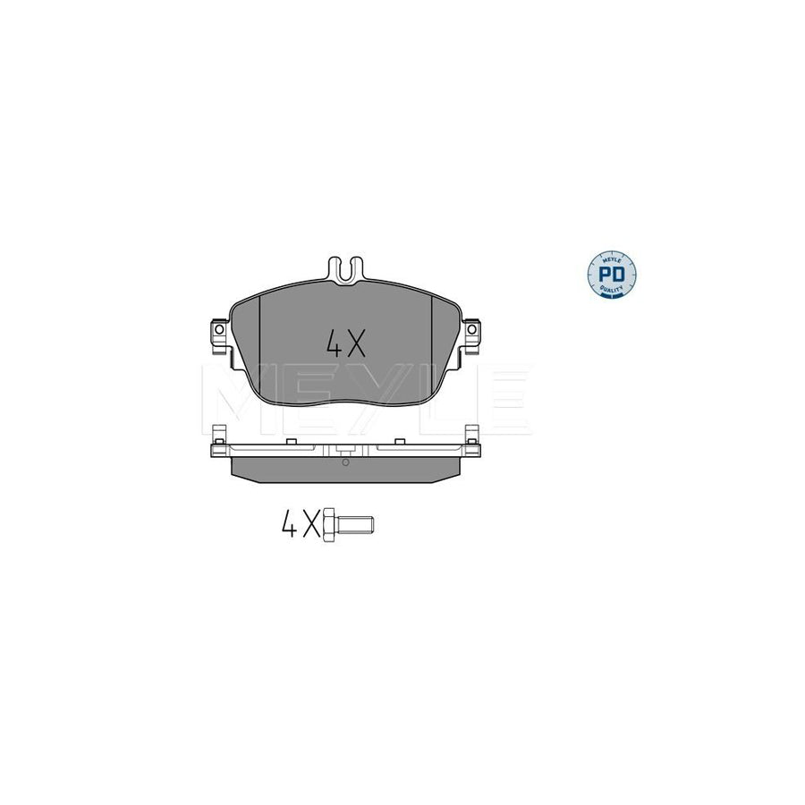 Meyle 025 248 6919/Pd Brake Pad Set