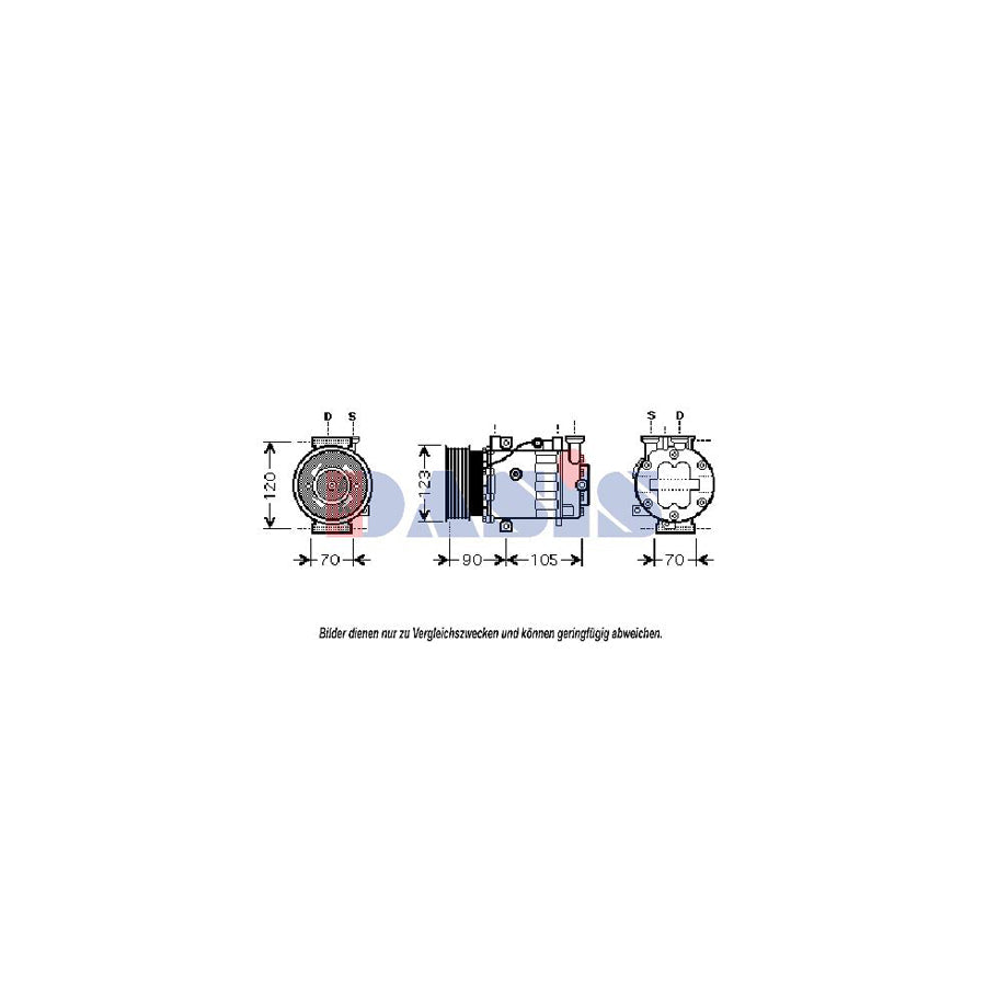 AKS Dasis 851072N Compressor, Air Conditioning