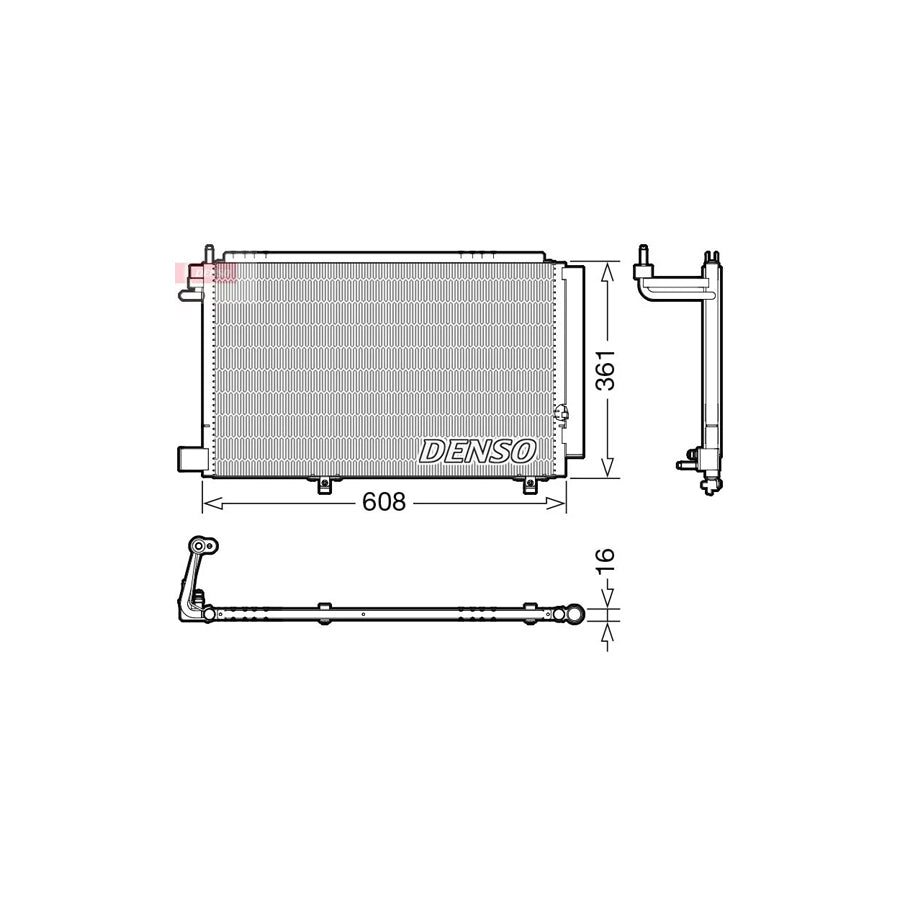 DENSO DCN10041 Air Conditioning Condenser for Ford Fiesta