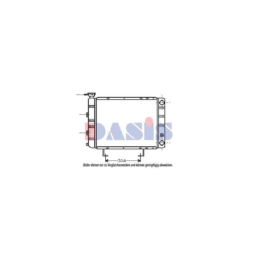 AKS Dasis 160750N Engine Radiator for Peugeot 505
