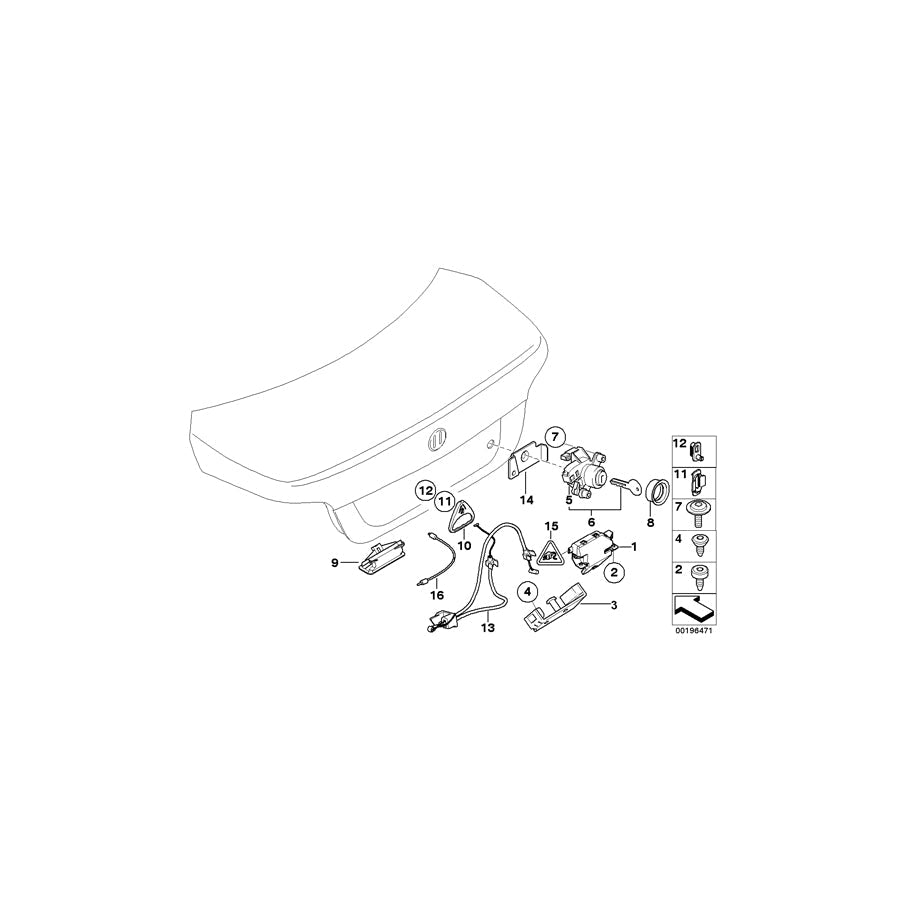Genuine BMW 51247136777 E85 E60 Safety Clip (Inc. Z4 2.5i, Z4 3.0i & Z4 2.2i) | ML Performance US Car Parts