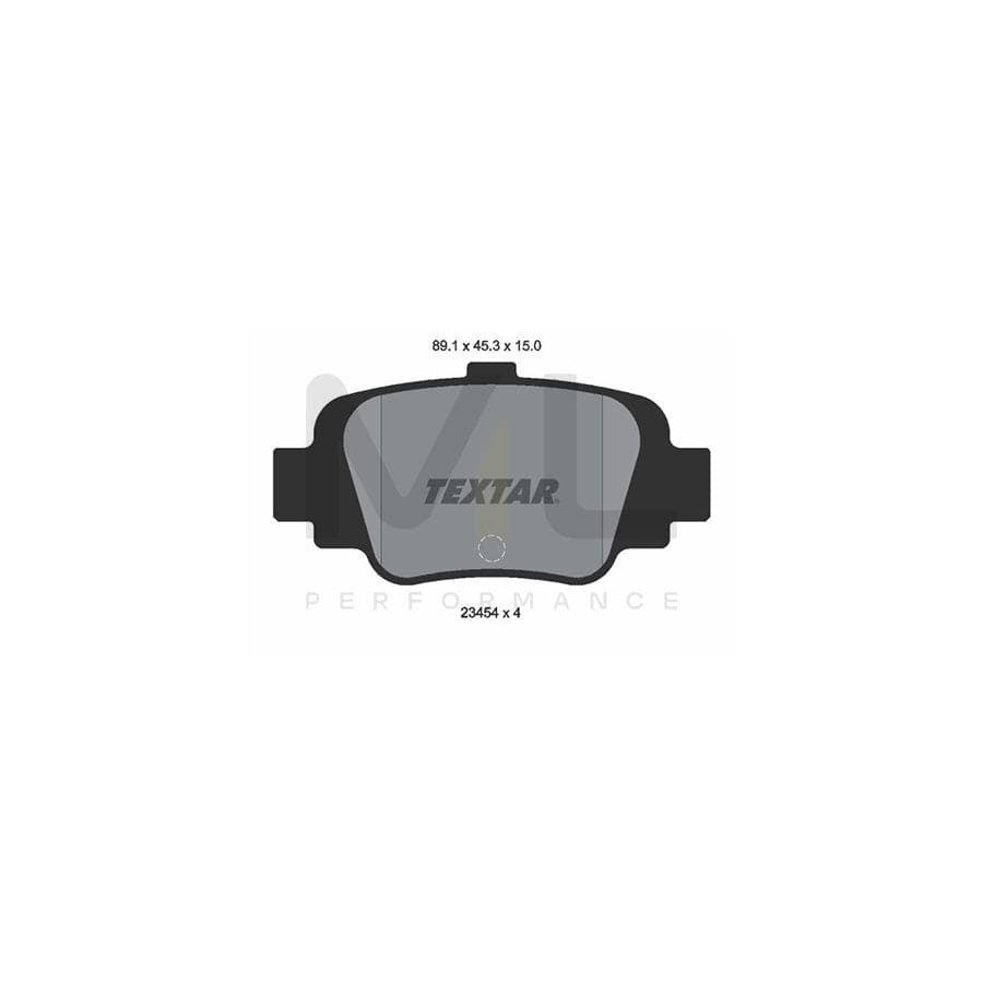 TEXTAR 2345401 Brake pad set for NISSAN Micra II Hatchback (K11) not prepared for wear indicator | ML Performance Car Parts