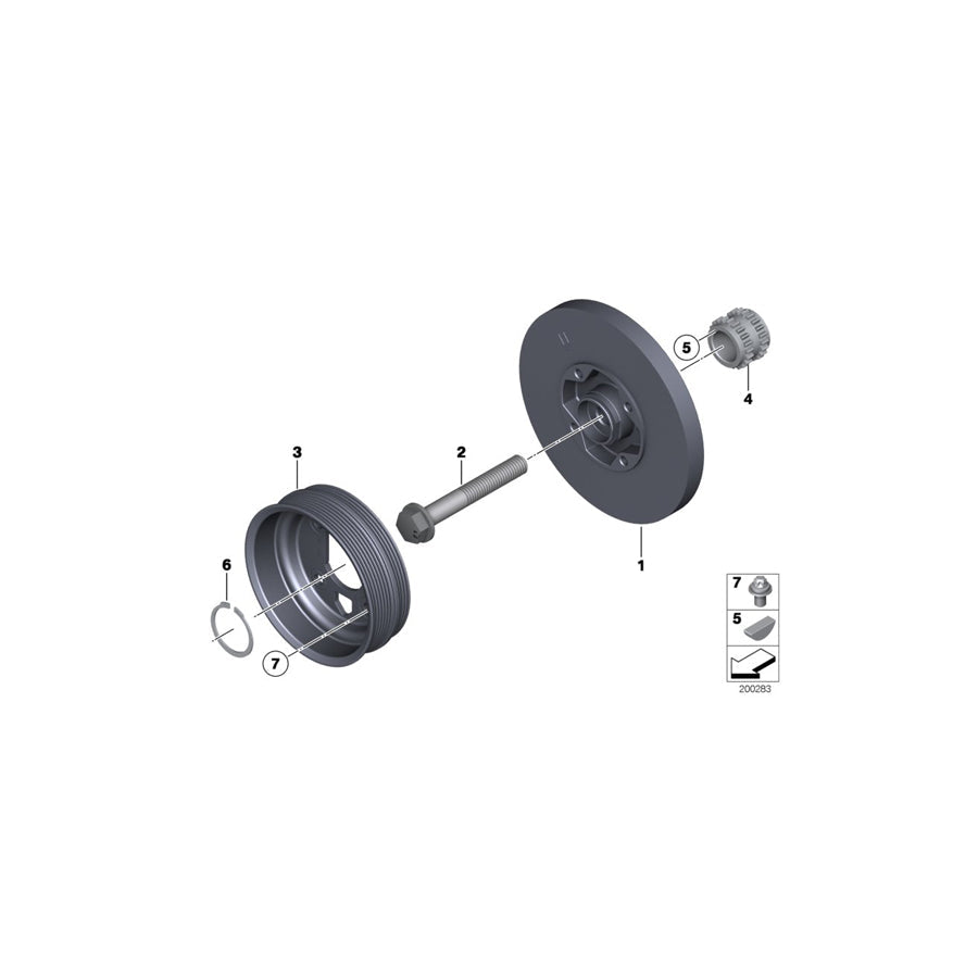 Genuine BMW 11237582038 RR5 F02 RR11 Vibration Damper (Inc. Wraith, Ghost & Dawn) | ML Performance US Car Parts