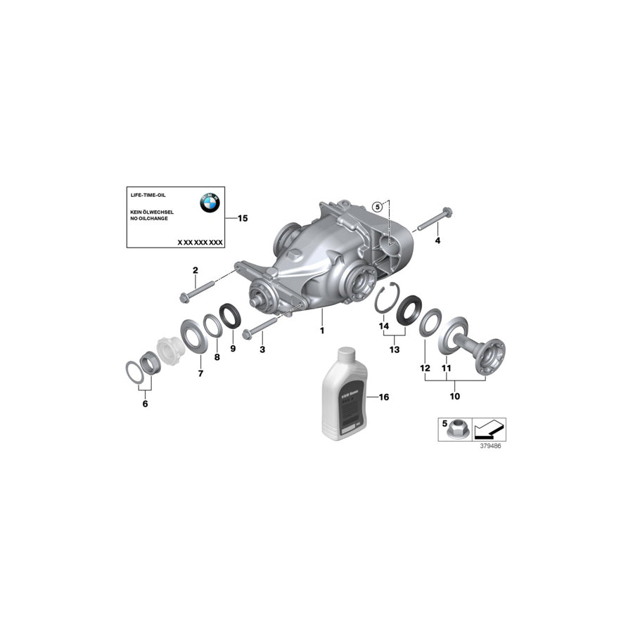 Genuine BMW 33107605234 E93 Exch. Final Drive I=3,15 (Inc. & 335i) | ML Performance US Car Parts