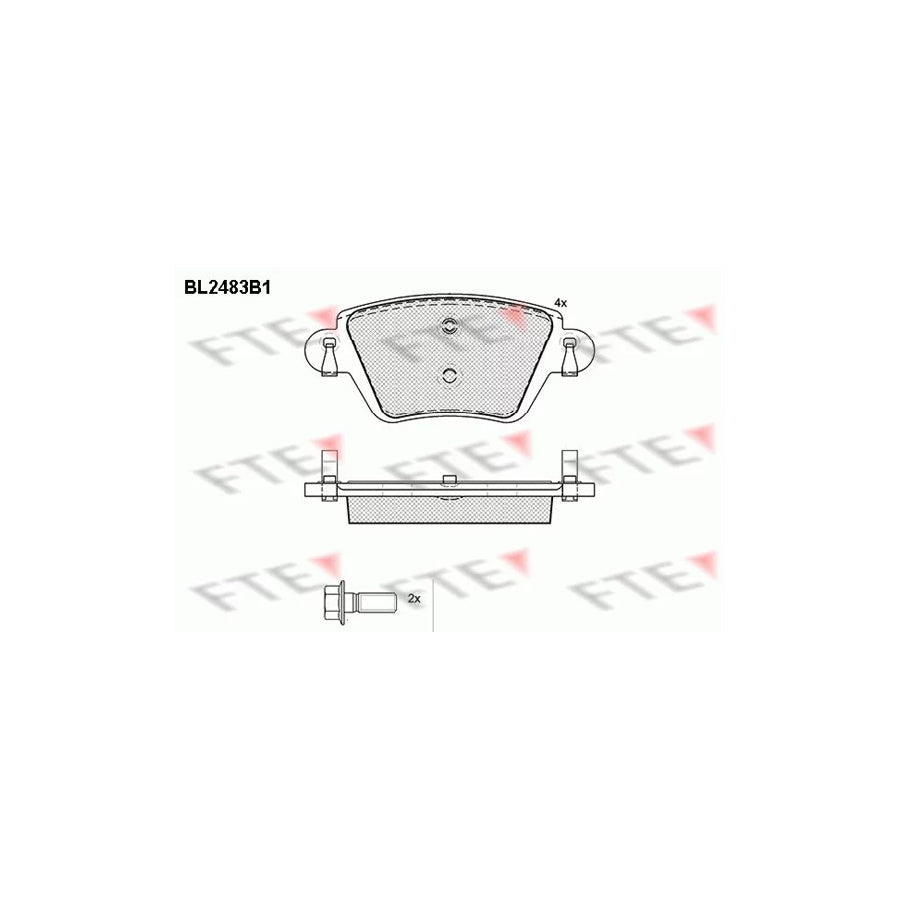 FTE Bl2483B1 Brake Pad Set