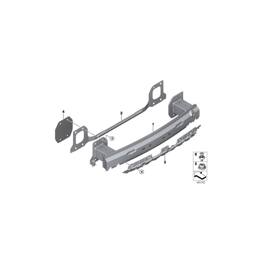 Genuine BMW 51128070391 G07 Adapter For Support Rear M (Inc. X7 50iX, X7 40iX & X7 30dX) | ML Performance US Car Parts