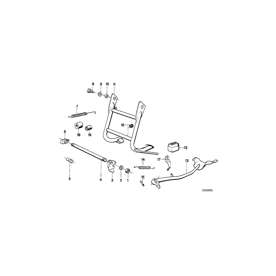 Genuine BMW 46711230762 Pin M12X1,5 / 306MM (Inc. R50/5, R 75 & R90/6) | ML Performance US