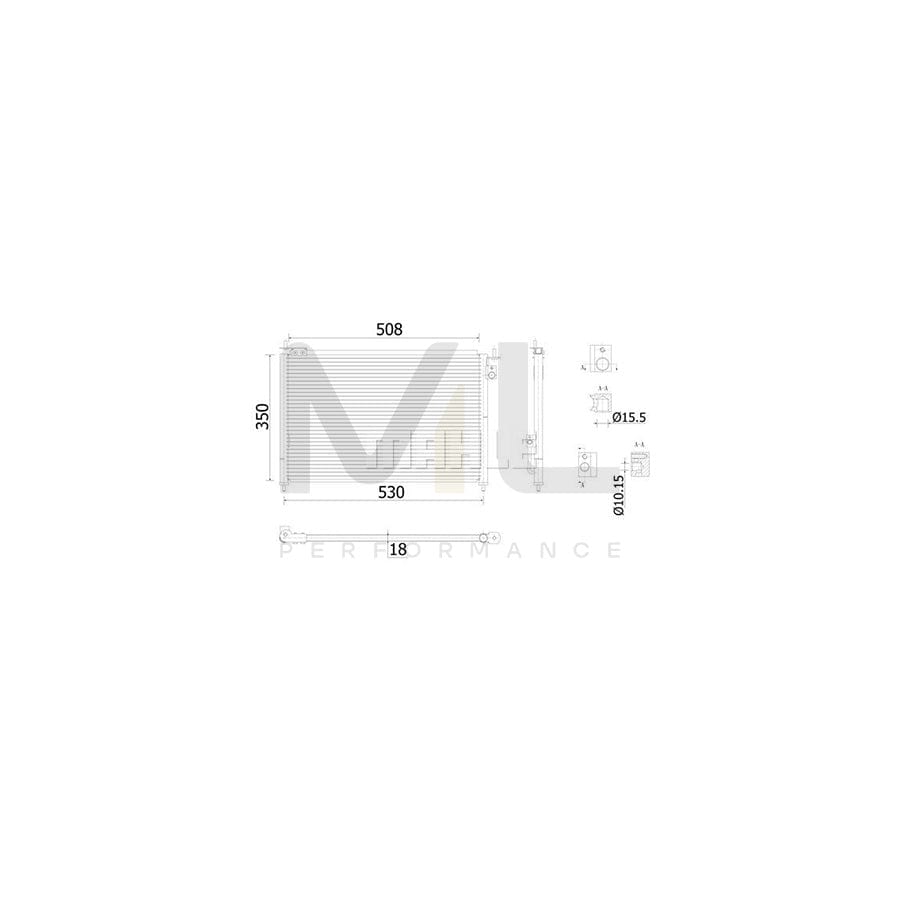 MAHLE ORIGINAL AC 910 000S Air conditioning condenser for HONDA Civic VII Hatchback (EU, EP, EV) without dryer | ML Performance Car Parts
