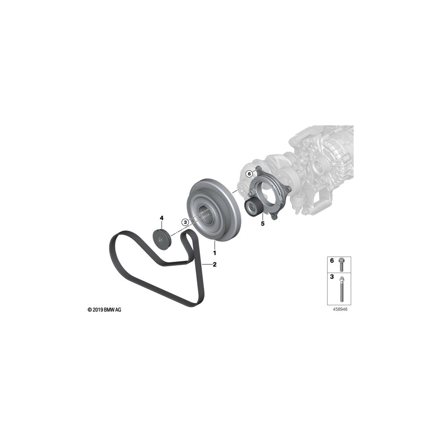 Genuine BMW 11238477604 G06 G31 G07 Vibration Damper (Inc. X5 M50dX, X6 M50dX & X7 M50dX) | ML Performance US Car Parts