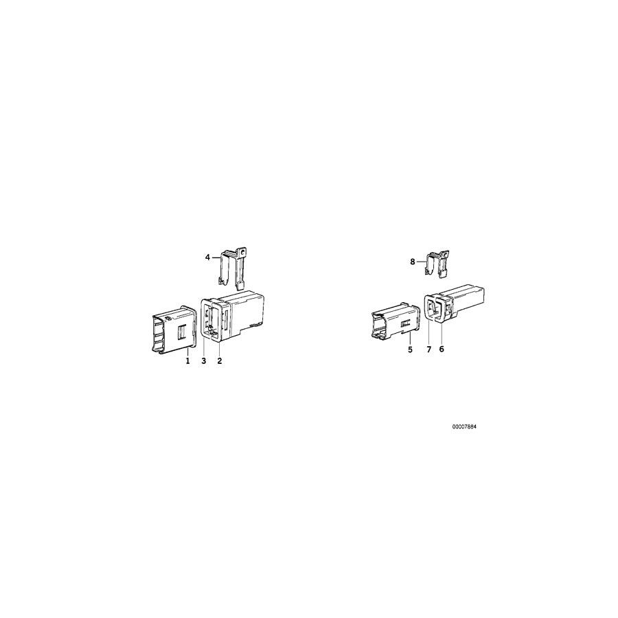 Genuine BMW 61131379202 E32 Guide Right (Inc. 750iL, 735iL & 750iLS) | ML Performance US Car Parts