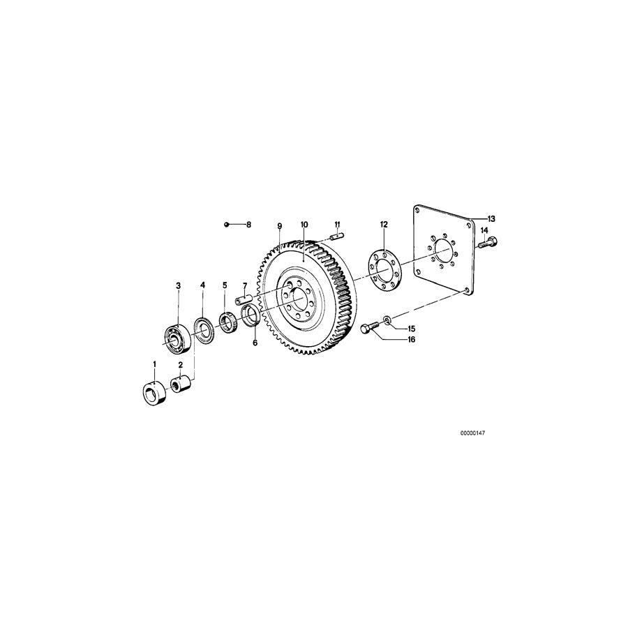 Genuine BMW 24401205540 E23 E24 E28 Driving Plate 3HP22 (Inc. 3.3Li, 528i & 745i) | ML Performance US Car Parts