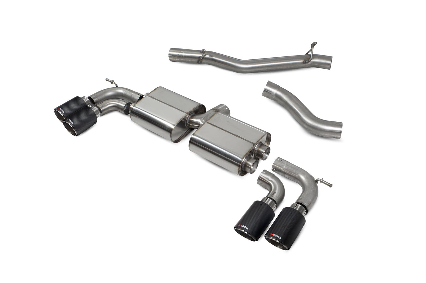 Scorpion SVWS055CF VW Golf R MK7.5 Non-Res Cat/Gpf Back System | ML Performance US US