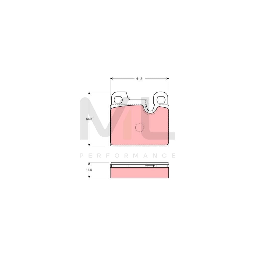 TRW Gdb258 Brake Pad Set For Bmw 7 (E23) Prepared For Wear Indicator | ML Performance Car Parts