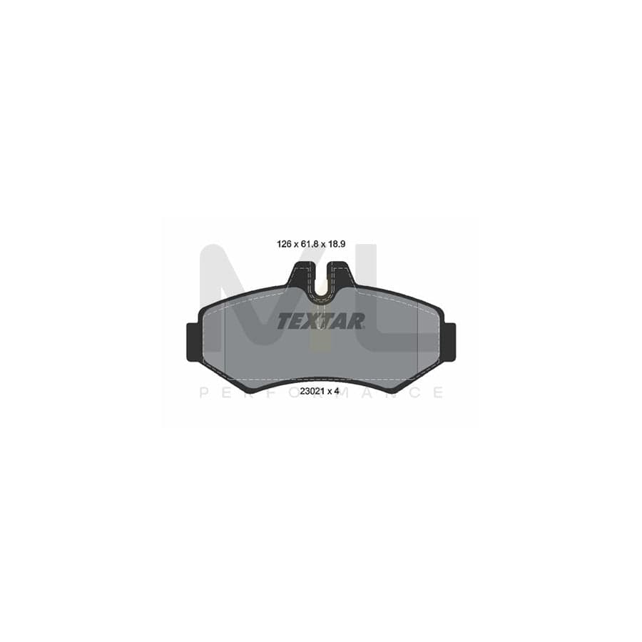 TEXTAR 2302101 Brake pad set prepared for wear indicator | ML Performance Car Parts