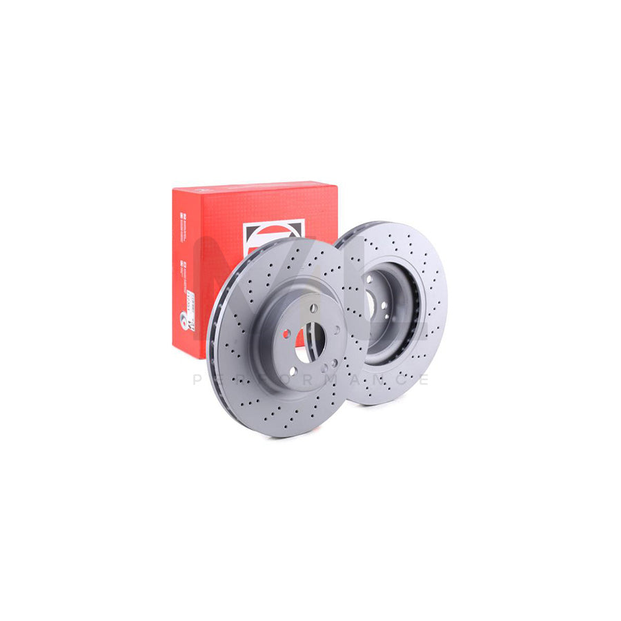 ZIMMERMANN SPORT COAT Z 400.3637.52 Brake Disc Internally Vented, Perforated, Coated, High-carbon - 1 piece