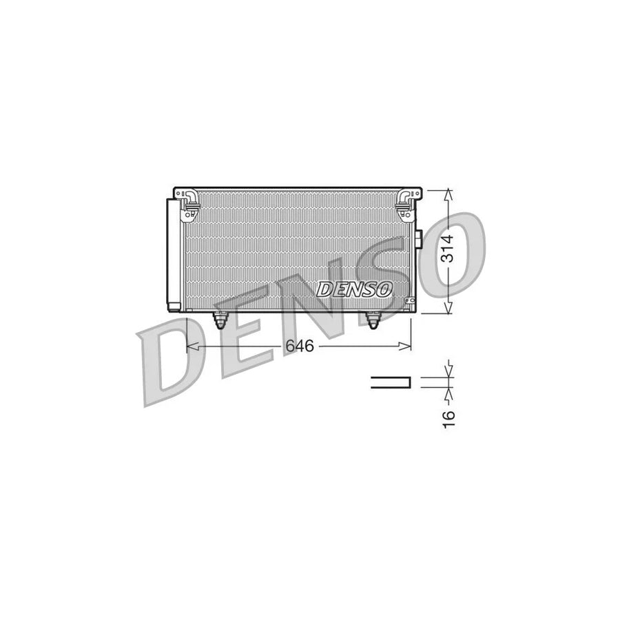 DENSO DCN36001 Air Conditioning Condenser