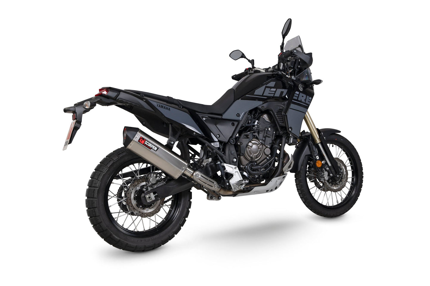 Scorpion RYA122TEO Yamaha Tenere 700 Serket Parallel Slip-On - Titanium Sleeve | ML Performance US US