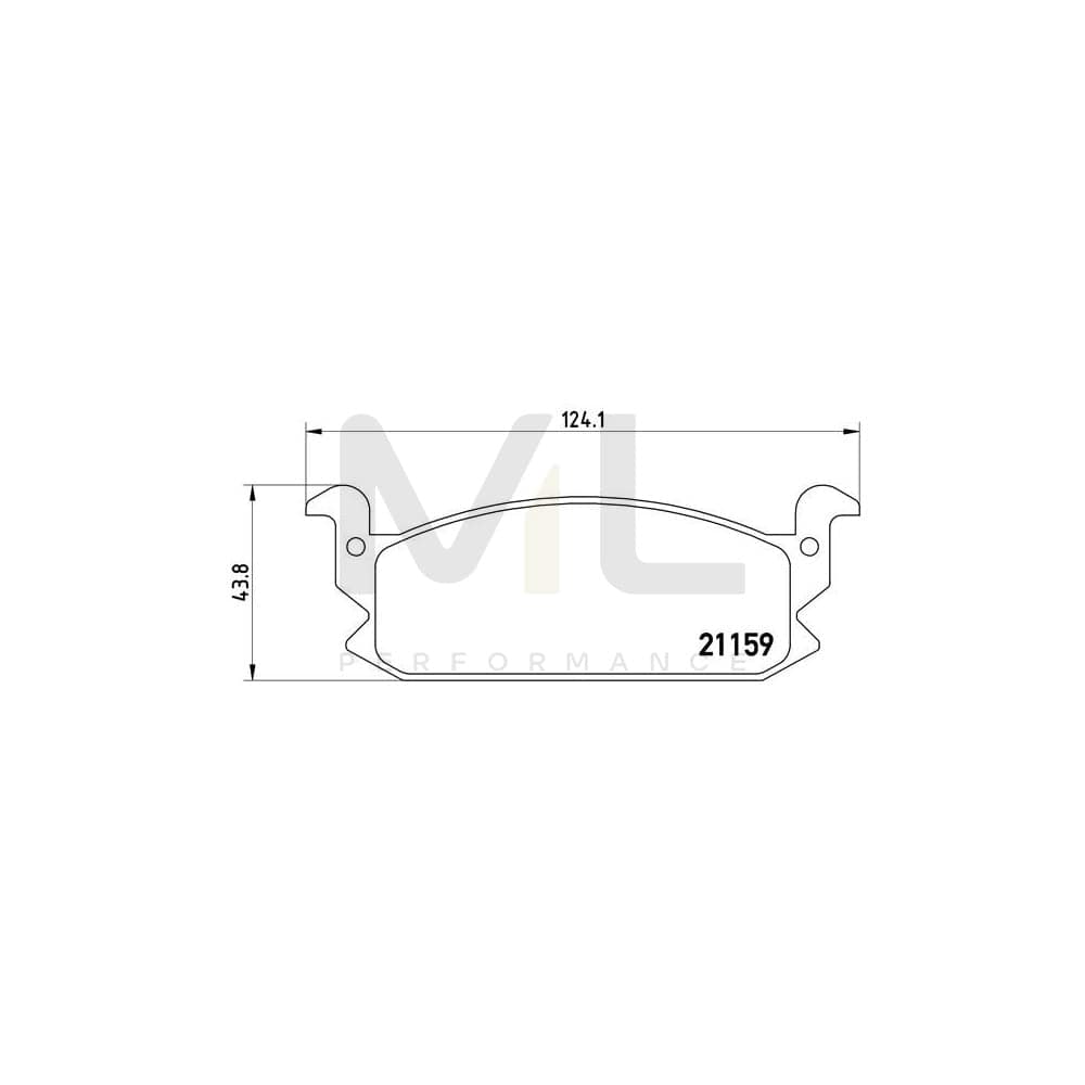 Brembo P 16 004 Brake Pad Set For Daihatsu Charade Ii Hatchback (G11, G30) Excl. Wear Warning Contact | ML Performance Car Parts
