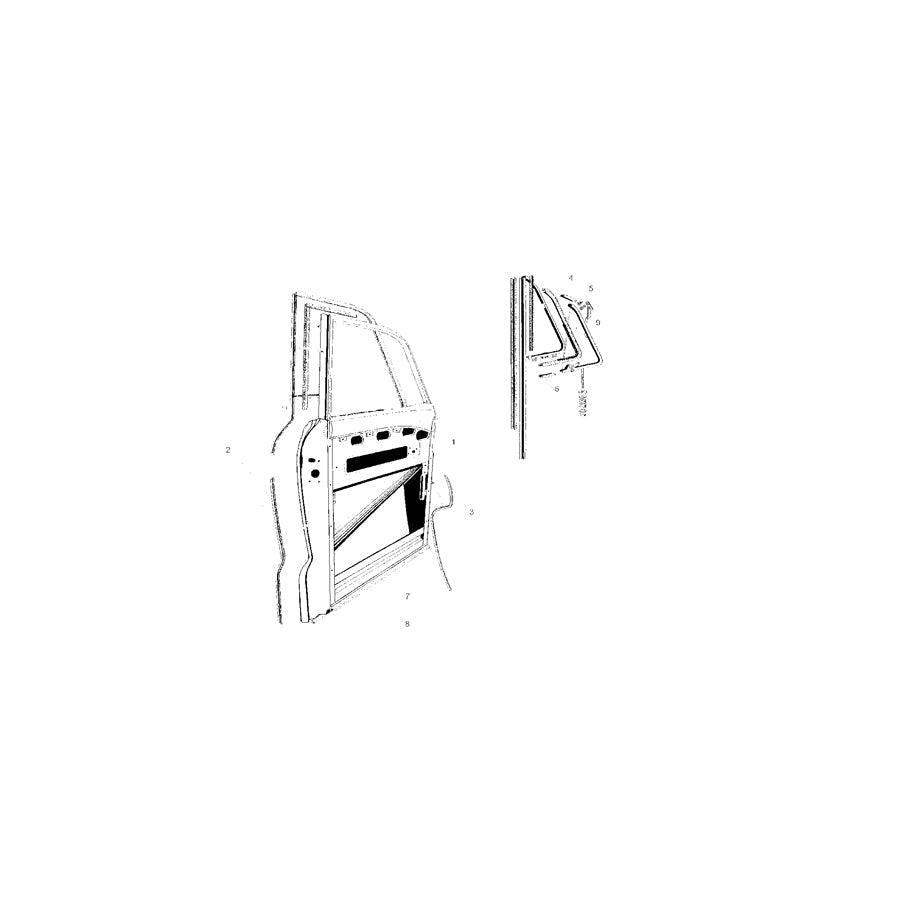 Genuine BMW 51216554265 Door Sealing Front Right (Inc. 501 & 502) | ML Performance US Car Parts