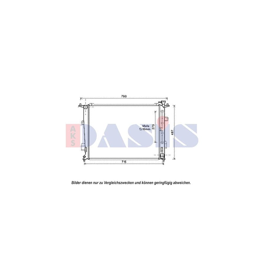 AKS Dasis 560081N Engine Radiator for Hyundai Genesis I Saloon (Bh)
