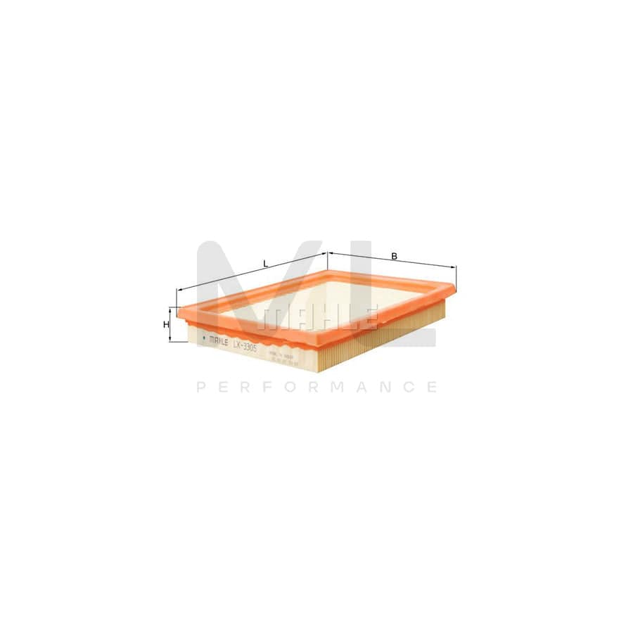 MAHLE ORIGINAL LX 3305 Air Filter Filter Insert | ML Performance Car Parts