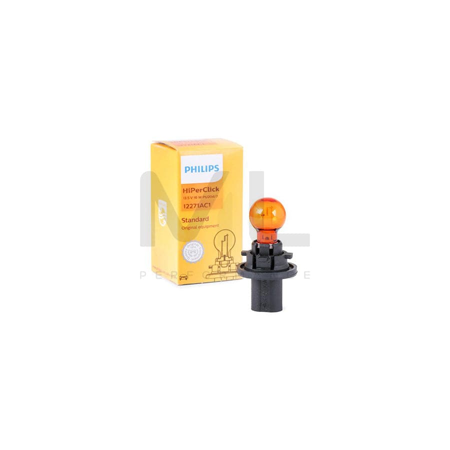 PHILIPS 12271AC1 Bulb, indicator Yellow 12V 16W, PCY16W, PU20d/2 | ML Performance Car Parts