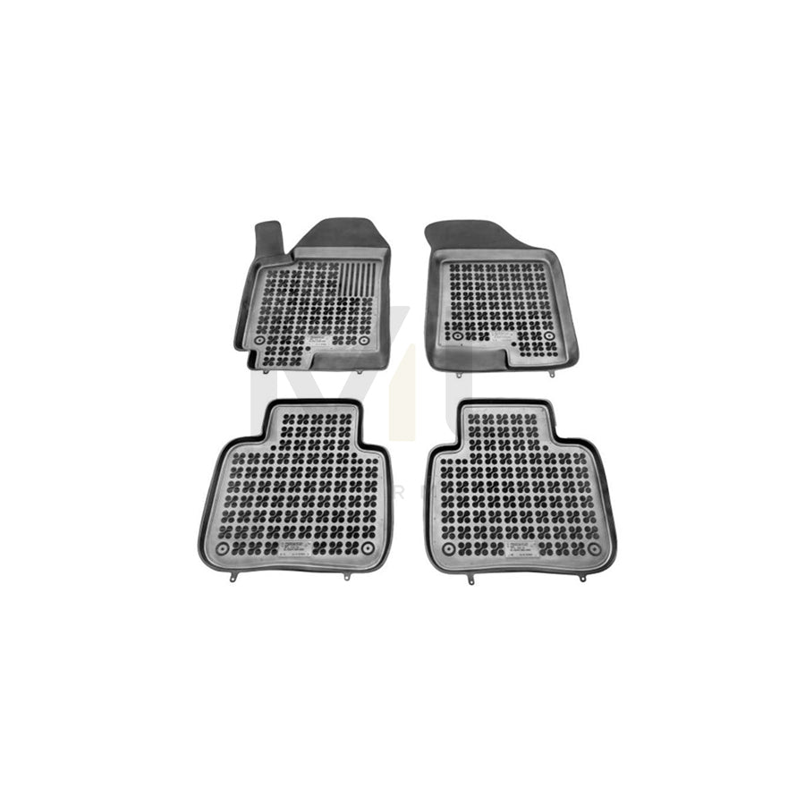 REZAW PLAST 201009 Floor mat set for KIA CERATO Elastomer, Front and Rear, Black