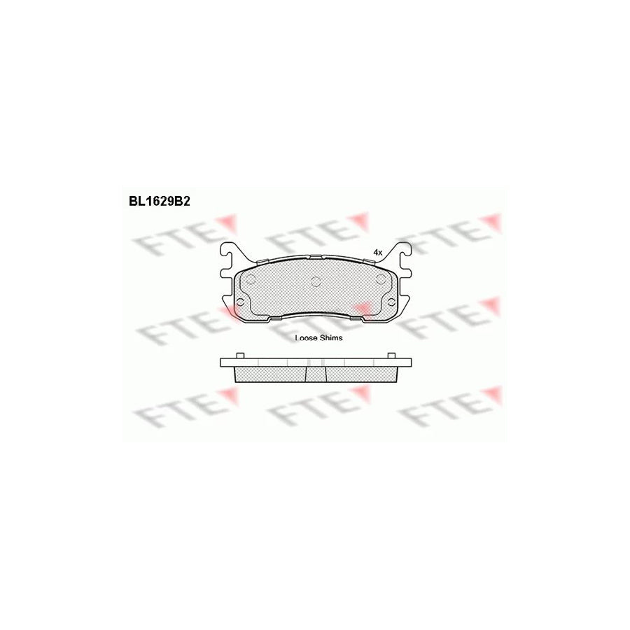 FTE Bl1629B2 Brake Pad Set