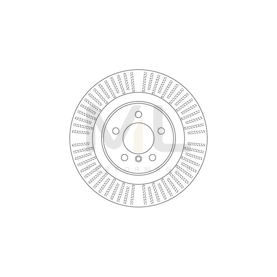 TRW DF6507S Brake Disc for LAND ROVER Range Rover III (L322) Vented, Painted | ML Performance Car Parts