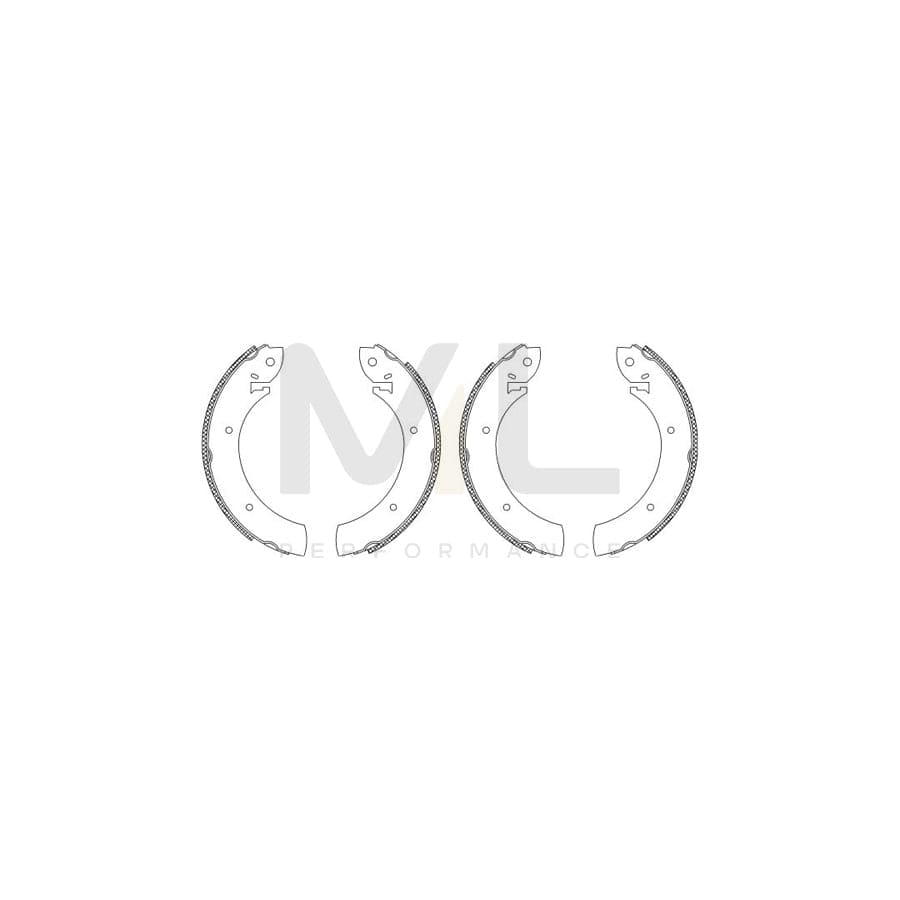 TEXTAR Shoe Kit 83015702 Brake Shoe Set | ML Performance Car Parts