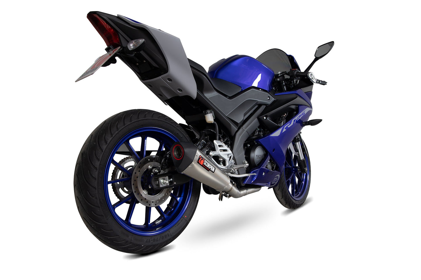 Scorpion RYA115SYSTEO Yamaha YZF-R125 Serket Taper Full System - Titanium Sleeve | ML Performance US US
