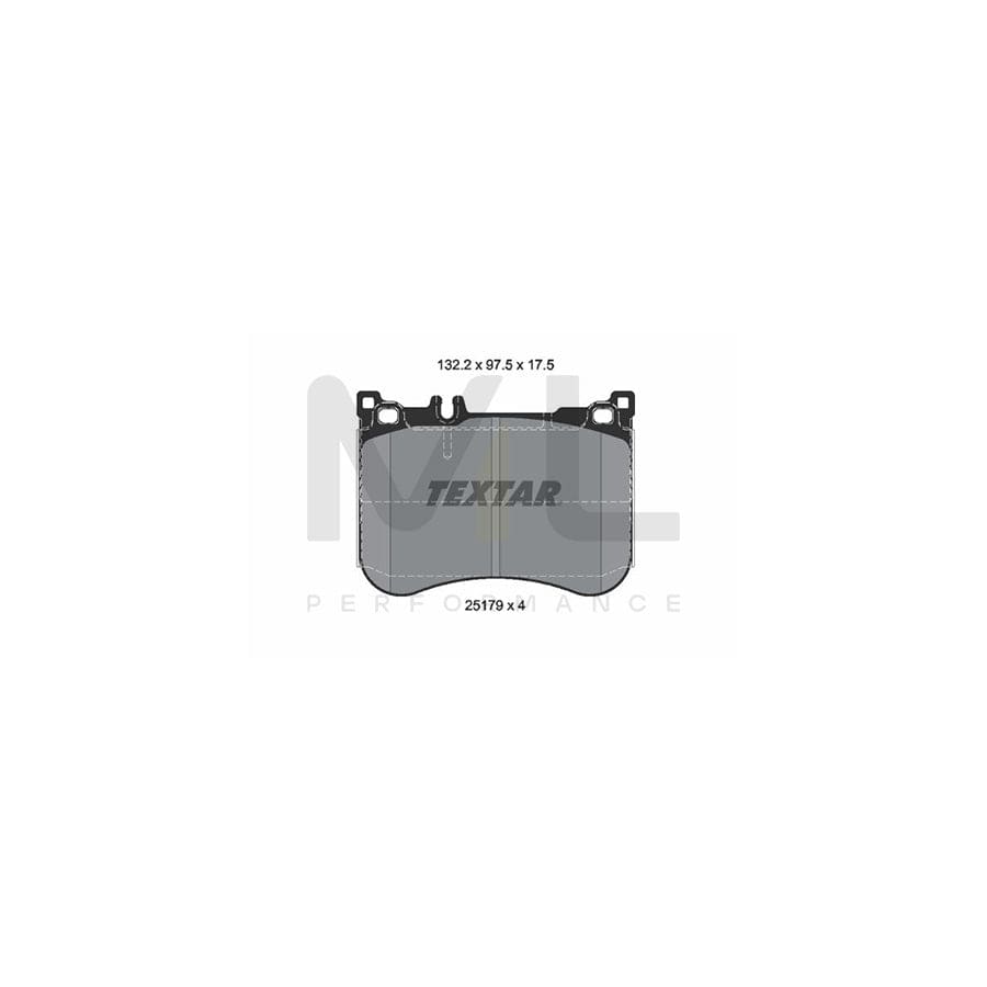 TEXTAR 2517903 Brake pad set prepared for wear indicator | ML Performance Car Parts