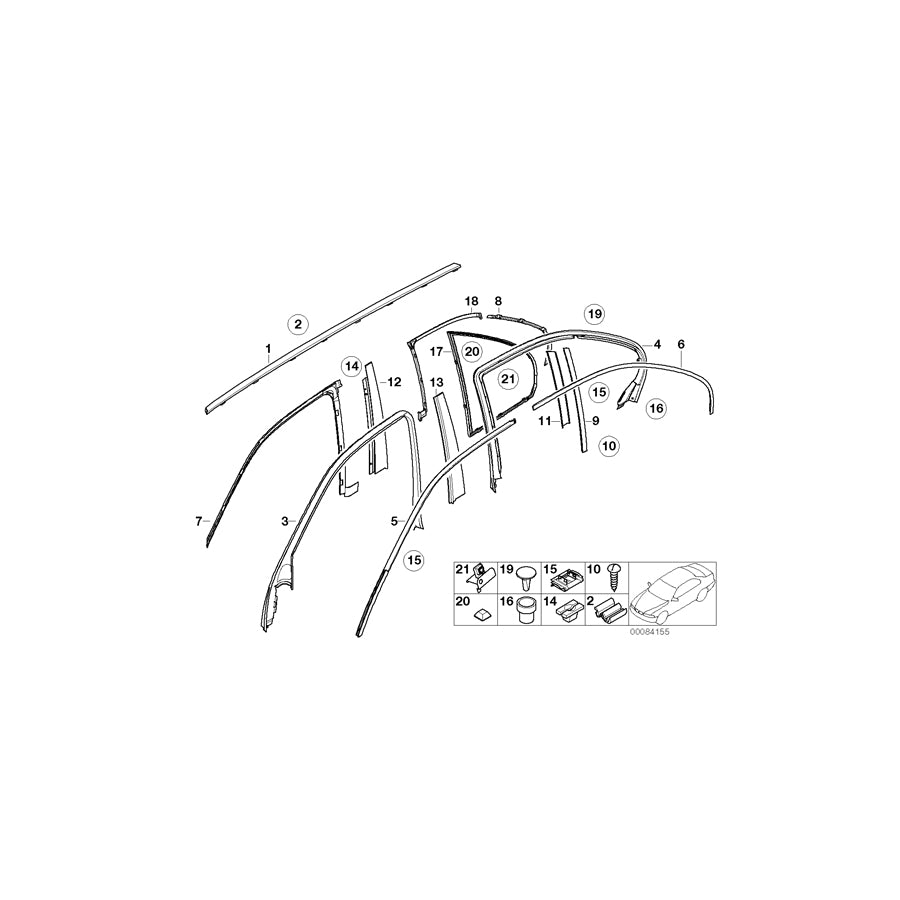 Genuine BMW 51328185269 E39 Covering Front Left SCHWARZ (Inc. 530d, 520i & 530i) | ML Performance UK Car Parts