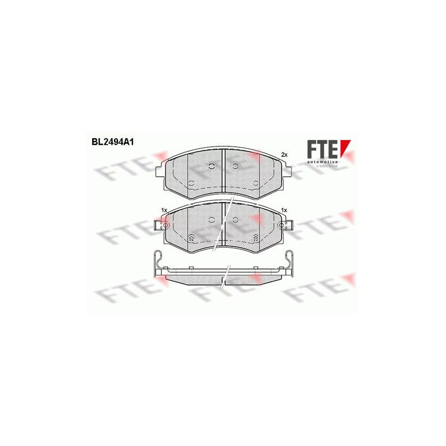 FTE Bl2494A1 Brake Pad Set