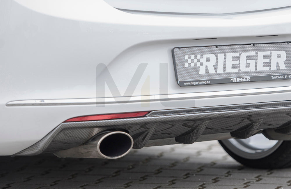 Rieger 00099272 Opel Astra J Rear Diffuser 4 | ML Performance UK Car Parts