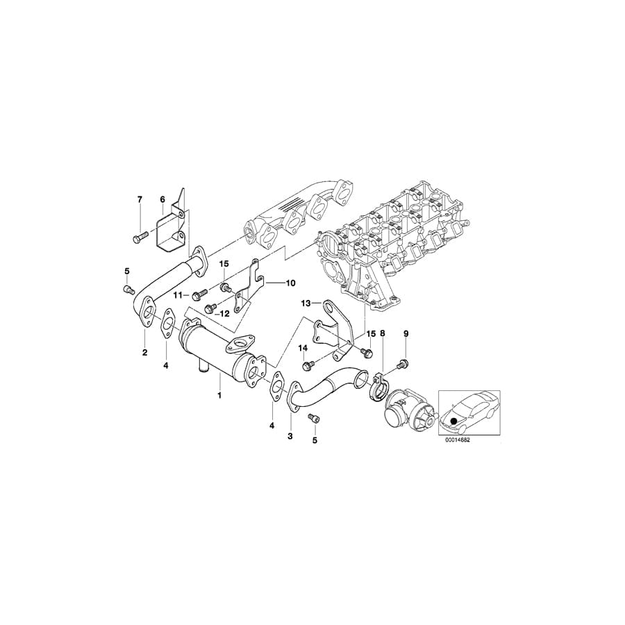 Genuine BMW 11712249885 E46 E39 Gasket Steel (Inc. 320d & 520d) | ML Performance UK Car Parts