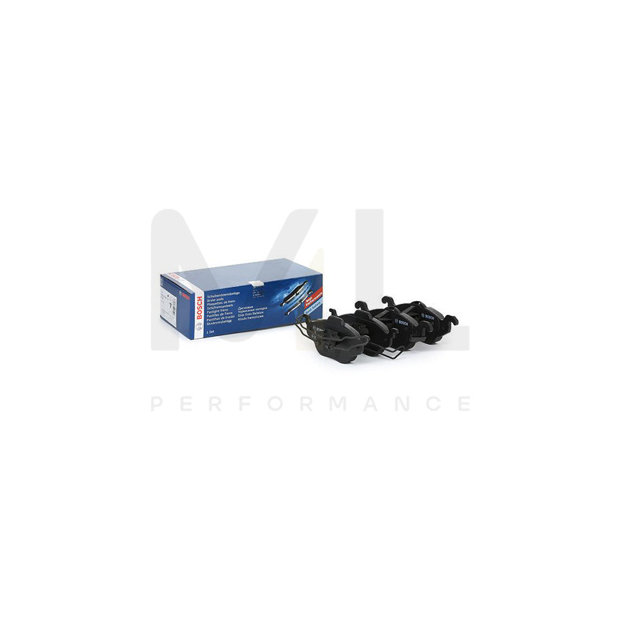 Bosch 0986424456 Brake Pad Set With Acoustic Wear Warning, With Anti-Squeak Plate, With Piston Clip BP225 | ML Performance Car Parts