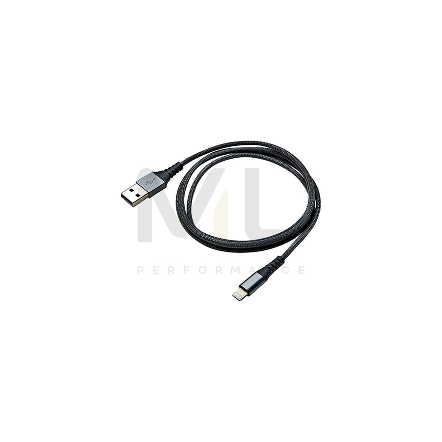 Celly Data Cable USBLIGHTNYLBK USB charge cable Black, USB 2.0