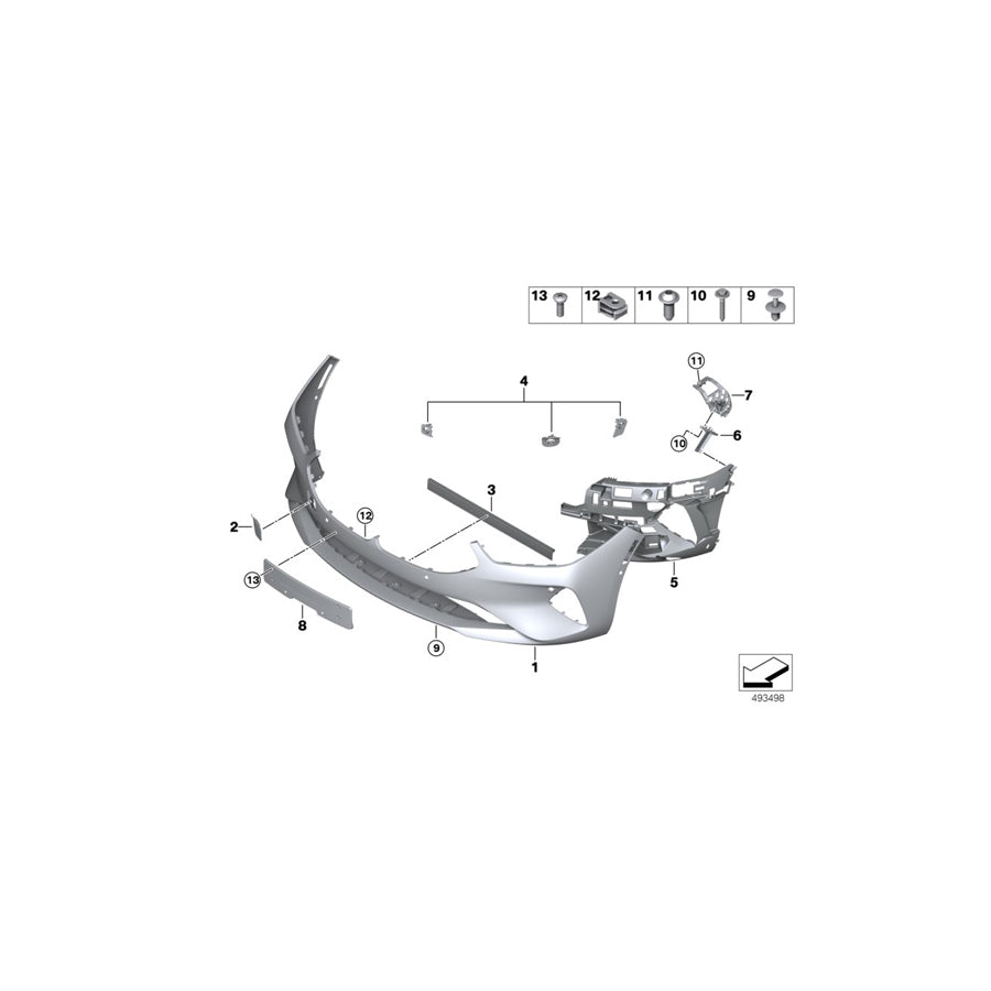 Genuine BMW 51117933008 G16 G14 G15 Cover, Tow Fitting, Front, Primed (Inc. 840dX, 840i & 840iX) | ML Performance US