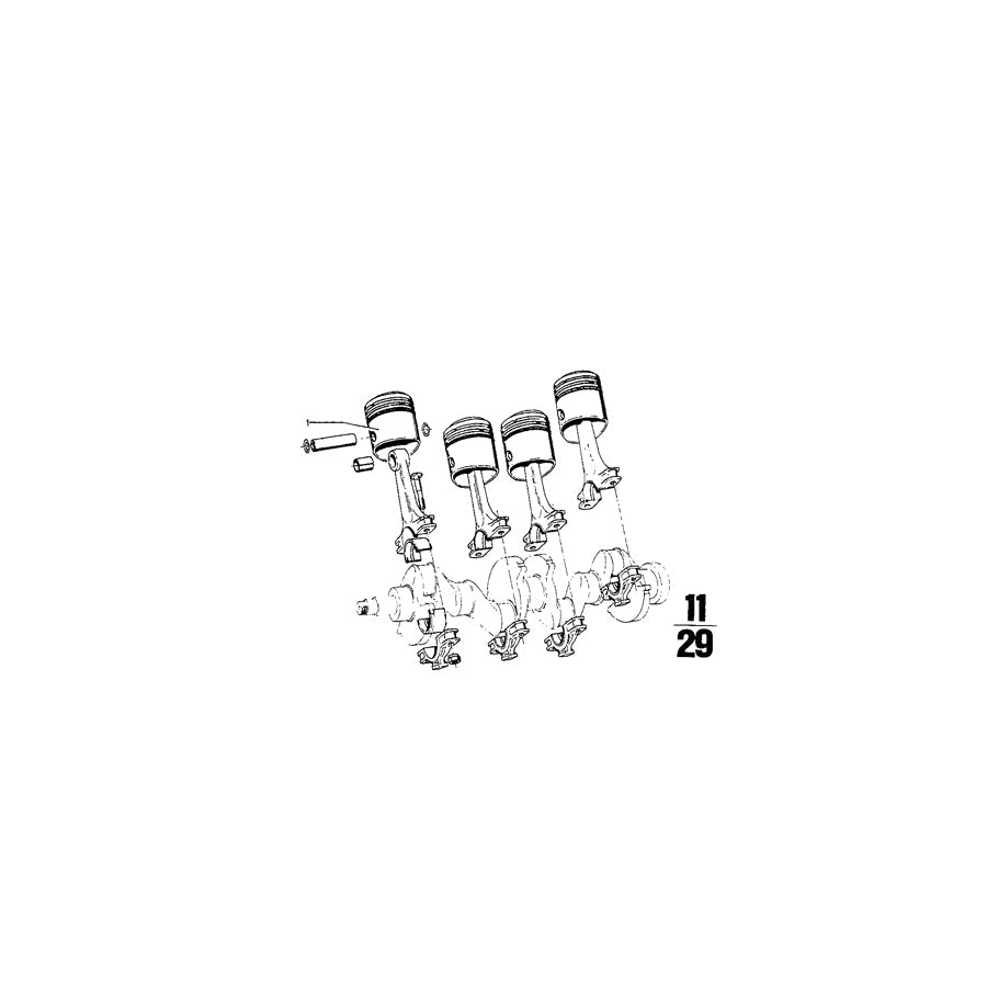 Genuine BMW 11251251868 Piston MAHLE 89,22 (Inc. 2000CS, 2000ti & 2002tii) | ML Performance US Car Parts